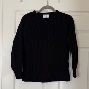 Old Navy Women's Classic Black Crew Neck Sweater